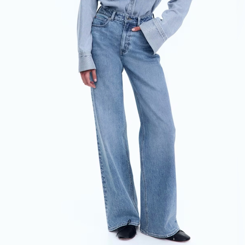 H&M Blue Wide Leg Jeans